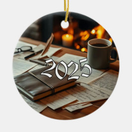 2025 Författare Julgransprydnad Keramik