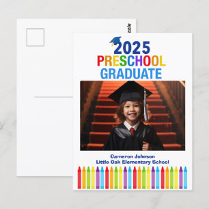 2025 Förskolefoto Anpassade Barn Gradvigning Vykort