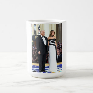 2025 Första exemplet Donald and Melania Trump Kaffemugg