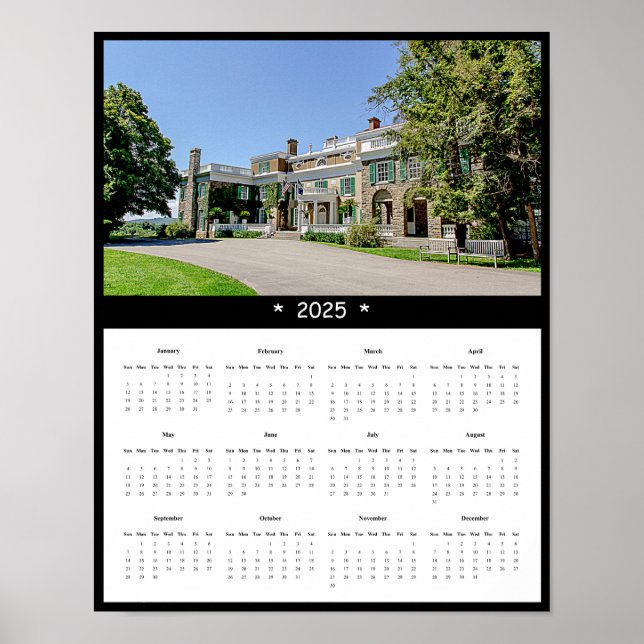 2025 Franklin D. Roosevelt Wall Calendar Poster (Framsidan)