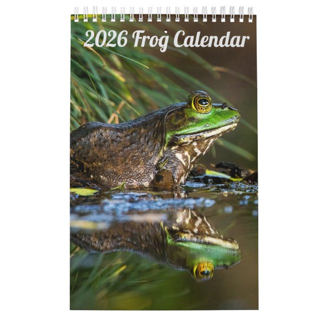 2025 Frog One Page Wall Calendar Kalender (Omslag)