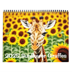 2025 Giraffes och solblommor Kalender