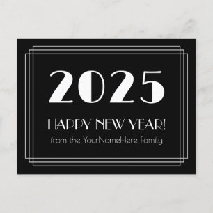 2025 GOTT NYTT ÅR! + PERSONLIG NAMN VYKORT