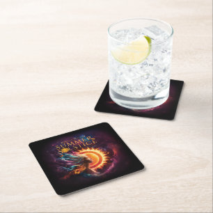 2025 Greensboro Summer Solstice Festival Souvenir Underlägg Papper Kvadrat