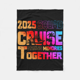 2025 Grupp Kryssning Minne Tillsammans Familj Seme Fleecefilt