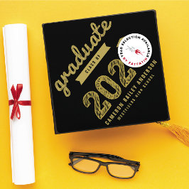 2025 Guld, djärv sketchtypografi i Student