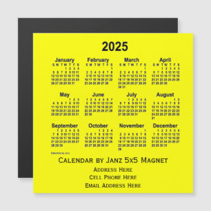 2025-Gultens affärskalender från Janz