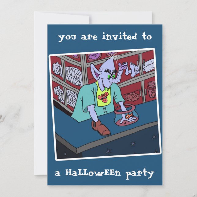 2025 Halloween fest-inbjudan från dalDesignNZ Inbjudningar (Framsida)