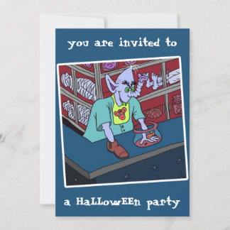 2025 Halloween fest-inbjudan från dalDesignNZ Inbjudningar