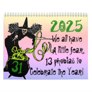 2025 Halloween Phobia Calendar Kalender