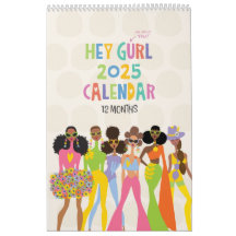 2025 Hej Gurl 12-månaders kalender