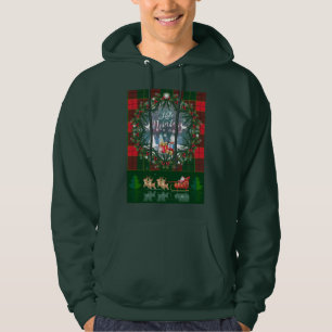 2025 Hej Winter Helgdag Scotland Mönster Hoodie
