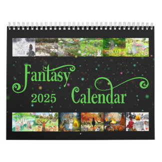 2025: Illustrated Fantasy Calendar Personalize Kalender