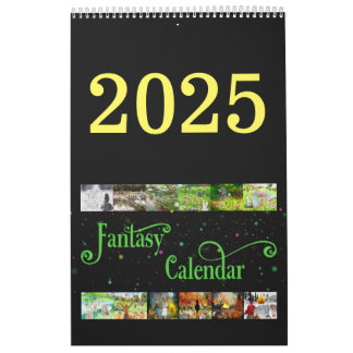 2025 Illustrerad keltisk fantasikalender Kalender