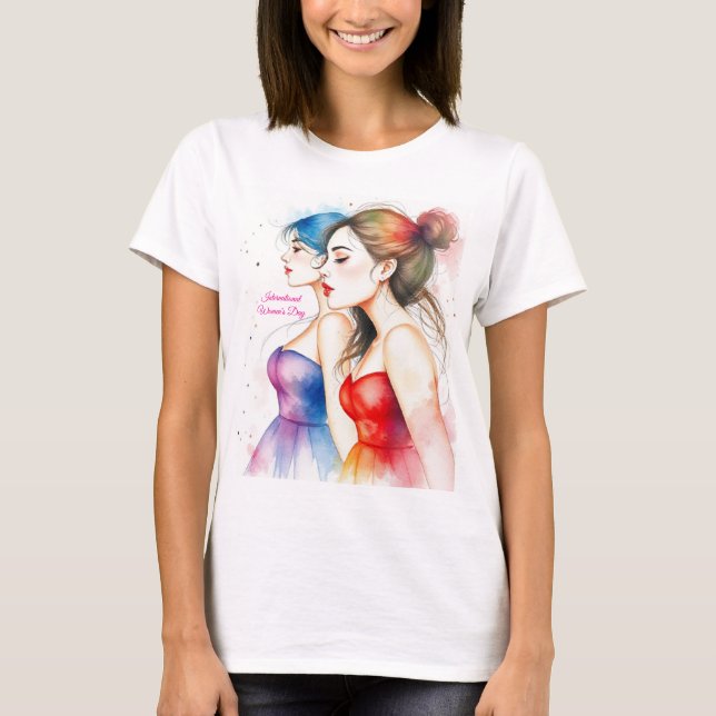 2025 Internationell Kvinnodagen den 8 mars T Shirt (Framsida)