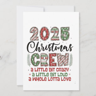 2025 Jul Crew Familj Matchande Kläder Xmas  Inbjudningar