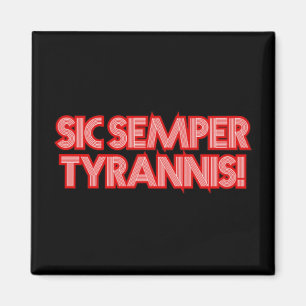 2025 juli 4 Sic Semper Tyrannis Veterans Trump R Magnet