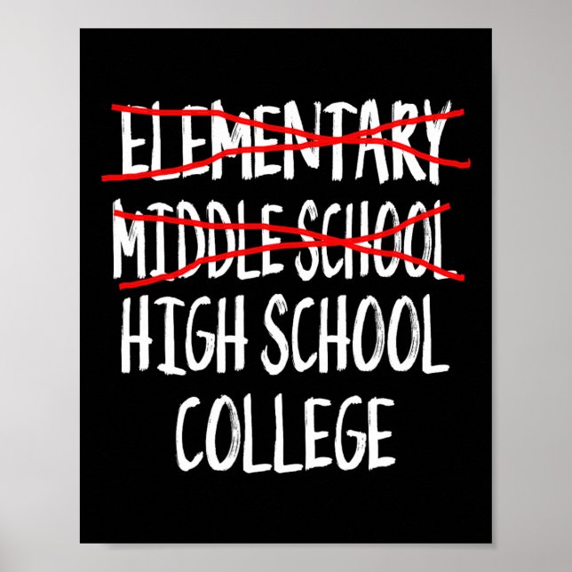 2025 Junior High Studenten Funny Mitten School Gr Poster (Framsidan)