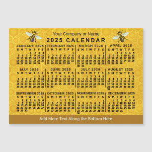 2025 Kalender Bihoneycomb Anpassningsbar Apiary Ma