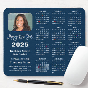 2025 - Kalender - Business Photo Modern Blue - Enk Musmatta
