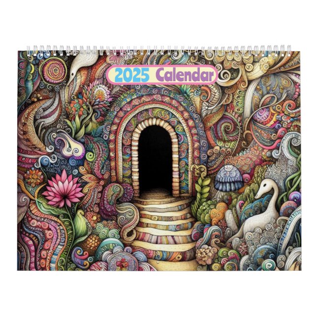 2025 Kalender - Doodle Caves Art Calendar (Omslag)
