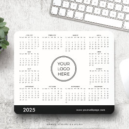 2025 Kalender Företag Logotyp Musmattor