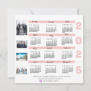 2025 Kalender Foto korporerad jul - nyår Kort