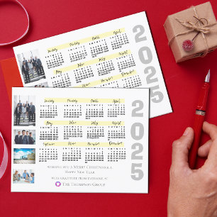 2025 Kalender Foto korporerad jul - nyår Vykort