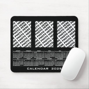 2025 Kalender Lägg till 3 Lodräna Photos Mousepad Musmatta
