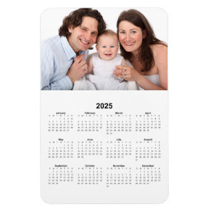 2025-kalender med Anpassningsbar Photo Magnet