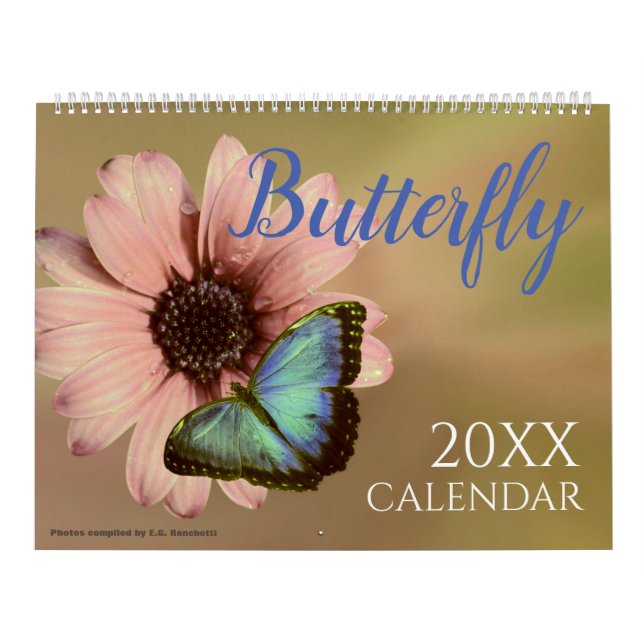 2025 Kalender med Butterflies Butterfly (Omslag)