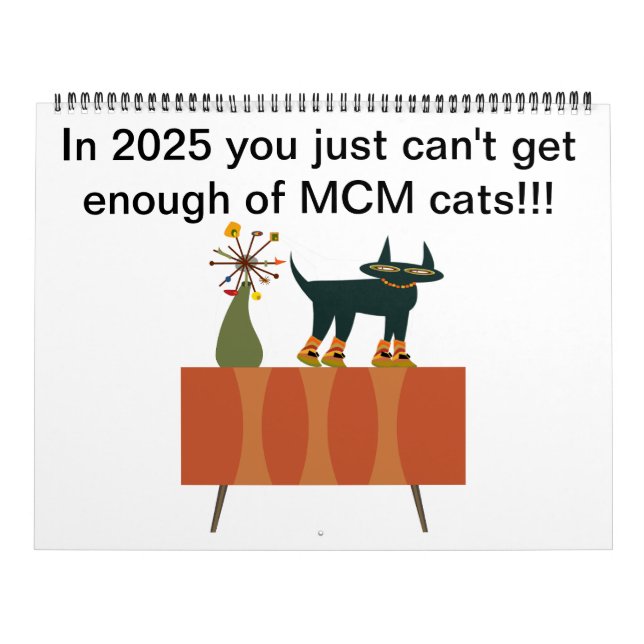 2025 Kalender med MCM-katter (Omslag)