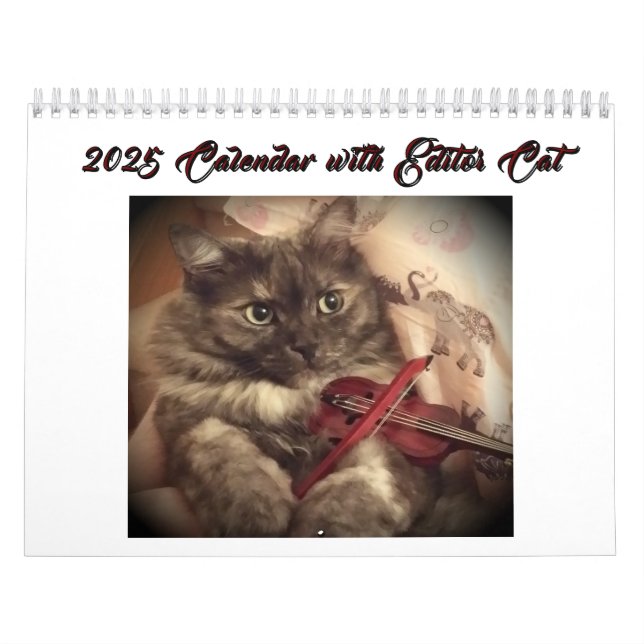 2025 Kalender med redaktören Cat by RoseWrites (Omslag)