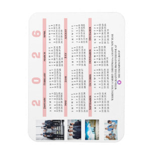2025 - Kalender - Nyårsfirande - fotopul Magnet