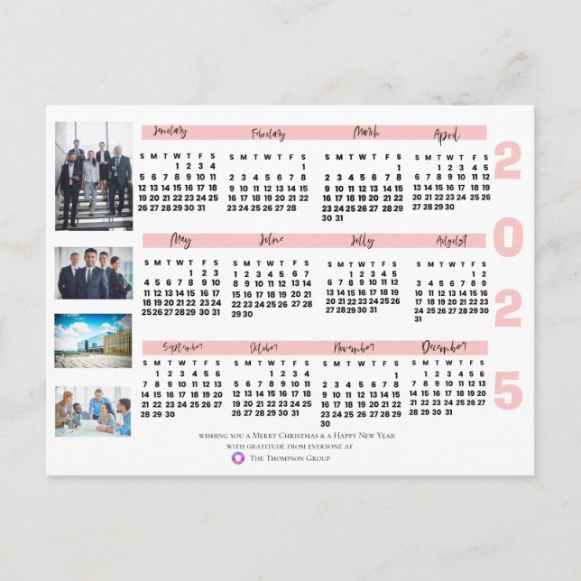 2025 - Kalender - Nyårsfirande - fotopul Vykort (Framsida)
