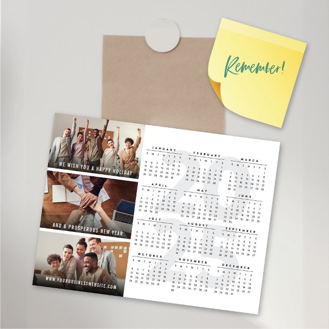 2025-kalender - nytt års Helgdag för magnetfoto (2025 Calendar Holiday New Year Magnetic Photo Card @ fat_fa_tin)