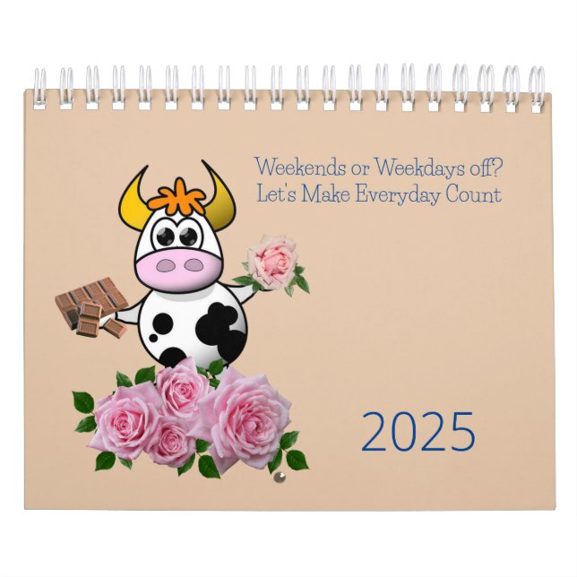 2025 - kalendermånadsschema - Blommigt Kalender (Omslag)