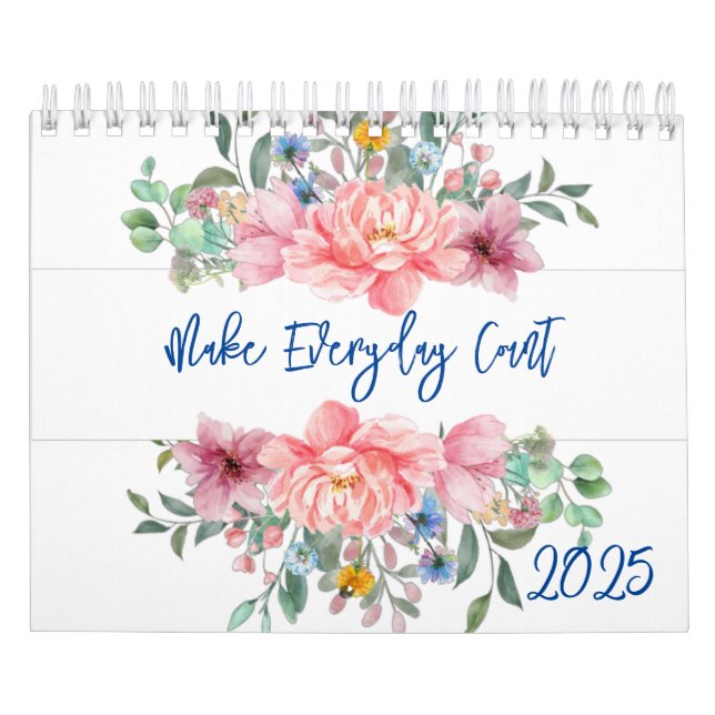 2025 Kalenderns Blommigt - gör dagligt antal Kalender (Omslag)