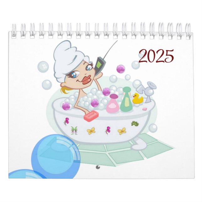 2025 Kalenderns Bubble Bath-uppmjukning Kalender (Omslag)