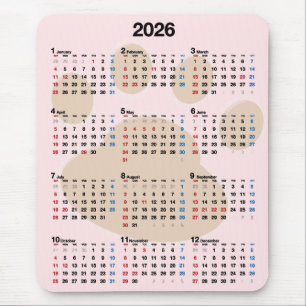 2025 Kalenderns Hund Pawprint Musmatta