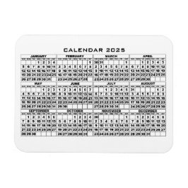 2025 Kalenderns Magnet White