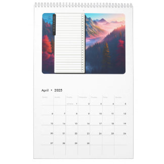 2025 Kalenderns Vintage Kartor & berg Kalender