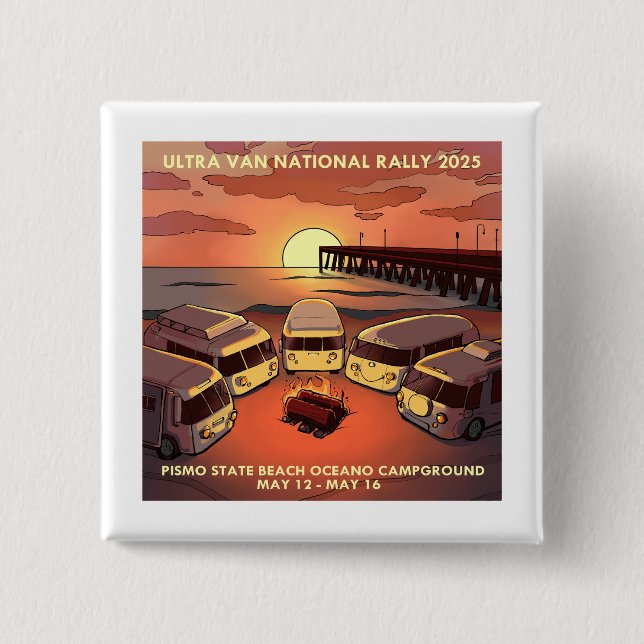 2025 Knappen National Rally logotyp Square Knapp (Framsida)