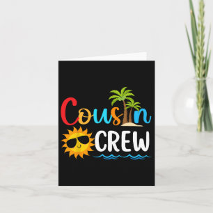 2025 Kumsin Crew Sommar-Vacation Beach-familjen Re Kort