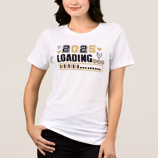 2025 Laddar Nytt År T Shirt (Framsida)
