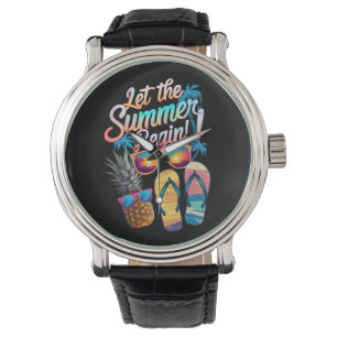 2025 Låt Sommaren Börja 2025 Sommarlov Armbandsur