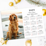 2025 Magnetic Modern Calendar Child Photo 12 Month<br><div class="desc">2025 Magnetic Modern Calendar Pet Photo 12 Month Lägg till ditt foto och skapa perfekt Magnetic Calendar!</div>