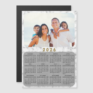 2025 Magnetisk kalender - vit foto