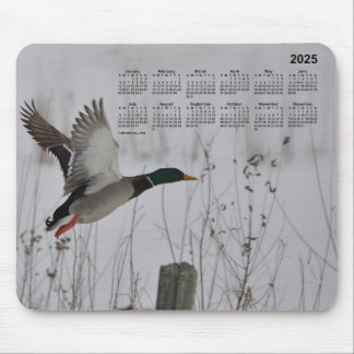 2025 Mallard i flygkalender av Janz Mouse Pad Musmatta