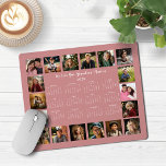 2025 Många Rosa Fotokollage Kalender för Ro Musmatta<br><div class="desc">🌟 2025 Ro Rosa Photo Collage Calendar Mouse Pad med en enkel,  minimalistisk årskalender och 18 av dina favoritfoton. Alla färg är anpassade. Gör en underbar gåva till mor- och farföräldrar,  föräldrar,  moster,  ungar,  gudföräldrar med mera! Kontakta oss på cedarandstring@gmail.com om du behöver hjälp med designen eller matchande produkter.</div>